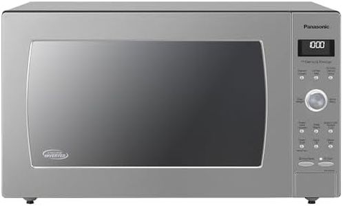 Panasonic Microwave Oven with Cyclonic Wave Inverter Technology, 1250W, 2.2 cu.ft. Countertop Microwave with Genius Sensor One-Touch Cooking – NN-SD975S (Stainless Steel/Silver)