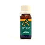 Absolute Aromas Lemon Essential Oil 10ml - 100% Pure, Natural, Undiluted, Vegan and Cruelty-Free - for use in Diffusers and Aromatherapy Blends