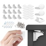 Q Lines® Magnetic Cupboard Locks for Children (12 Locks + 2 Keys) – Baby Safety Cabinet Locks for Kitchen, Drawers & Cupboards – Adhesive Childproof Locks with Optional Screws