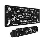 Ouija Board Gaming Mouse Pad, Long Extended XL Mousepad Desk Pad, Large Non-Slip Rubber Mice Pads Stitched Edges, 31.5'' X 11.8''