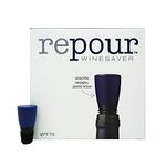 Repour Wine Saver - Wine Preserver and Stopper, Removes Harmful Oxygen from Your Wine, Simply and Effectively - Blue, 72-Pack