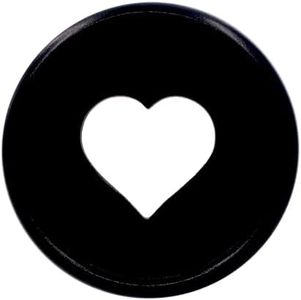 ITSYHPRO 100pcs Planner Expander Discs 1.26Inch Book Binding Disc For Discbound Notebook Accessories Heart Binder Rings(Black,1.26 inch/32 mm)