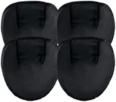 FEYRUN Pancake Training Glove, Baseball&Softball Fielding Trainer for Infield Practice, Softhands Foam Training Glove to Improve Glove to Throw Transition (Black (4 Pack))