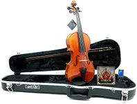 D'Luca, 4 Strauss Professional Violin Outfit 4/4 with SKB Case, Strings and Tuner, Right, (PROJBV44)