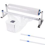 Consfly Stretch Film Wrapping Machine, 21.65" Stainless Steel Table Stretch Film Dispenser Packing Machine Manual Pallet Wrapper Tool