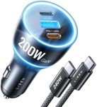 LISEN 170W Car Charger USB C Fast Charging for iPhone 16 Pro Max GaN PD3.1 140W+PD30W Cigarette Lighter Adapter Super Fast Car Charger Type C for Laptop Samsung Galaxy S25 Ultra MacBook Pro iPad Drone