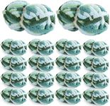 HOMBYS Chunky Tie Dye Mix Chenille Yarn for Hand Knitting, Super Bulky Jumbo Yarn for Crocheting, 3/4" Thick Soft Plush Yarn for Blankets, 18 Skein Pack (26 yds / 7.5 oz Each) (Mint, Teal, Green