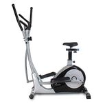 Welcare Elliptical Cross Trainer WC6010 with seat, Hand Pulse Sensor, LCD Monitor, Adjustable Resistance for Home Use