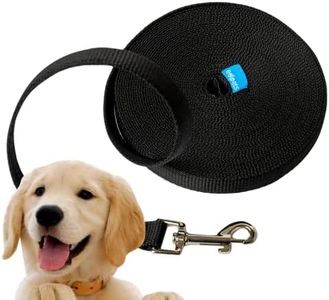 Edipets, Correa Perro Larga, Adiestramiento, Resistente 1.5m / 3m / 5m / 10m / 15m, de Naylon, Fuerte para Camping Paseo, para Perros/Mascotas Grande/Mediano/Pequeño (3 Metros, Negro)