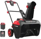 PowerSmart 80V 21" Single Stage Cordless Snow Blower, 6.0Ah Battery & Charger Included (HB2802A)