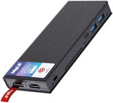 MeLE PCG02 Pro Fanless Mini PC Stick, J4125 8GB/128GB Windows 11 Pro Micro Desktop Compute Stick Dual HDMI 4K Gigabit Ethernet, Support SSD,USB PD3.0 on Business Office Industrial IOT Media Home