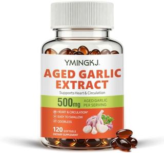 YMINGKJ Aged Garlic Extract with Citrus Bergamot, 120 Softgels