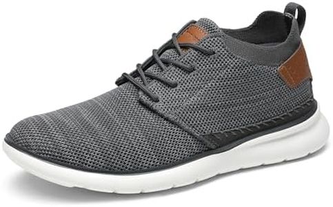 Bruno Marc Mens Mesh Fabric Fashion Sneakers Casual Oxfords Lightweight Breathable Versatile Walking Shoes, Dark/Grey - 11 (Zero-01)