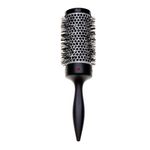 Denman Large Thermoceramic Vented Barrel Round Hair Brush with Nylon Bristles for Fast Drying, Volume and Creating Movement in the Hair, Black and White, D76