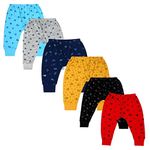 ISHRIN Unisex Regular;Relaxed Dark Multicolor Pyjama Pants pack of 6 (12-18 Months)