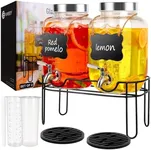 Drink Dispenser,2PACK Glass Drink D