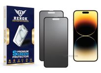 REROK Anti-Glare Matte Tempered Glass Screen Protector for iPhone 14 Pro Max [Pack of 2] | Anti-fingerprint, Edge-to-Edge Coverage, Scratch Resistant, Case Friendly with Easy Installation Kit.