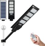 320 LED Solar Street Light 400W Remote Outdoor Garden Security Wall Lamp Floodlight Motion Sensor Flood Down Parking Lot Spot Pole Waterproof