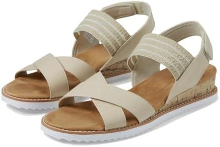 Skechers Bob's para Mujer, Desierto Beso Suficiente EN LA Orilla, Textil Natural, 41 EU