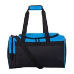 Jetstream Heavy Duty Multi Pocket Large Sports Gym Equipment 3-Pocket Travel Duffel Bag (20 Inch, Blue)