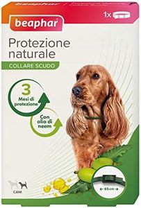 Beaphar Collier Antiparasitaire Anti-puces Protection Naturelle pour Chiens de Petite, Moyenne ou Grande Taille Piccola e Media