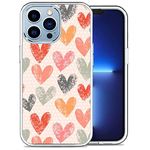 Hsdhacn Compatible with iPhone 11 Promax Aesthetic Trendy Design Phone case，Love Heart Pattern Soft TPU Bumper Protective iPhone 11 Promax case, Wireless Charging Supported