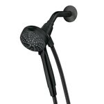 Moen 26100BL Engage HydroEnergetix 8-Spray 5 in. Single Wall Mount Fixed Adjustable Shower Head in Chrome, Matte