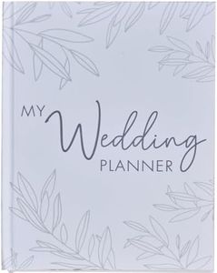 Ginger Ray Eco-Friendly Wedding Planner Notebook with 52 Pages, Green/White