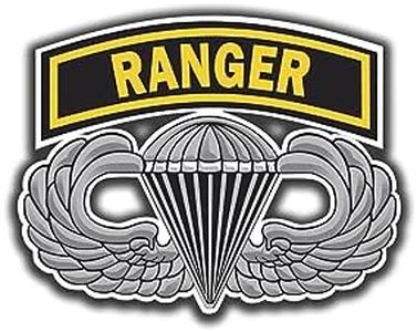 Army Sticker Airborne Ranger Jump Wings Decal United States Military for Car Truck Window Laptop Bumper US 4.5 in