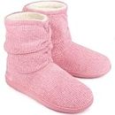 LongBay Women's Cozy Winter Slipper Boots Warm Chenille Knit Bootie Memory Foam Non-Slip Indoor Outdoor House Shoes