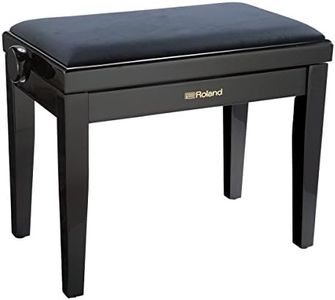 Roland RPB-220BK Piano Bench with Velour Seat, Satin Black