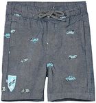 Max Boy's Board Shorts (M22BSO30MID Blue_Mid 6 Months-12 Months)