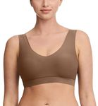 Chantelle Women's Soft and Stretchy Bra T-Shirt Opaque, Cocoa Brown, XS/S