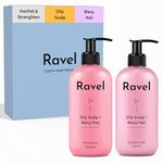 Ravel Customized Hair Fall Control & Strengthen Regimen for Oily Scalp & Wavy Hair, Customized for Dry/Normal/Oily Hair, 2 Products kit for Hair fall & frizzy Hair, Shampoo + Conditioner