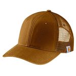 Carhartt Mens Canvas Mesh Back Cap, Carhartt Brown, One Size