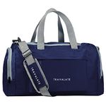 TRAVALATE Travel Duffle Luggage Bag Organizer | Multi Pocket Ultra-Light| Polyester 45 Lt| Men And Women | 21 X 09 X 11 Inch |Navy Blue, 22.86 cm