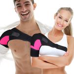 Chlffua Shoulder Brace For Women and Men Adjustable Support Brace for Shoulder Left and Right Shoulder Compression Sleeve for Injury Prevention, Dislocated AC Joint, Tendonitis, Fracture, Sprain