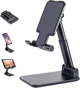 Portable Phone Desk Stand Foldable, Universal Cellphone Stand, Travel Ventilated Compatible with Switch, All Mobile Phone, for iPhone 15 14 13 12 Pro Xs Xs Max