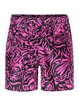 CHICTRY Men's Lip Print Satin Silk Underwear Sissy Boxer Shorts Trunk Underpants Rose 3XL