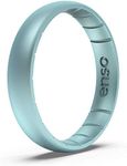 Enso Rings Thin Legend Silicone Ring - Made in The USA - Ultra Comfortable, Breathable and Safe - Award Winning Customer Service (Yeti, 7)