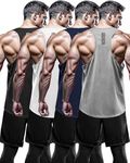 DRSKIN Men's 4-Pack Dry Fit Y-Back 