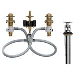 Moen 9000 Widespread Bathroom Sink Faucet Rough-in Valve with Drain Assembly, Featuring M-Pact Technology, Brass