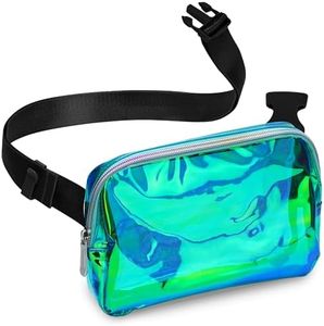 Rave Laser Aqua Crossbody Belt Bag for Women – Stylish Fanny Pack, Functional and Fashion Waist Packs for Travel, Festivals, and Everyday Use