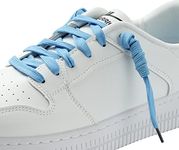 Underground Kulture Baby Blue Shoelaces Flat Coloured Replacement Colour For Trainers Sneakers Universal Sports Unisex Skate Shoe Laces (11mm x 120cm)