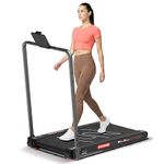 Sparnod Fitness WalkyShaky Plus Treadmill for Home Use – 3HP Motor, 3-6 km/h, Foldable, LED Display, 4 Vibration Modes, 900x390mm Running Surface, Remote Control & Phone/Tablet Holder 120kg Capacity