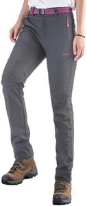 Tofern Outdoor Pantalones Softshell Mujer - Impermeables y Cortavientos - Ideal para Esquí y Senderismo