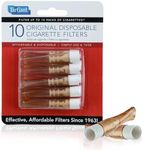 TarGard Venturi Style Disposable Filters | 80-100+ Cigarettes Filtered per 10 Pack | Effective XL Filter, Not Just A Holder | Amber