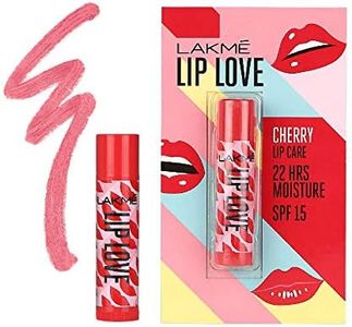Lakme Lip Love Chapstick Cherry SPF 15, 4.5g,Tinted Lip Balm for 22 hours moisturised lips
