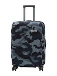 BIGWING Polyester Fabric Camouflage Print Medium Size 24' inch Protective Hard Luggage Trolley Bag Cover, Fits Only On Fiber - Plastic Trolley Bag