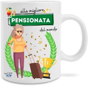 Hole Gadget Idea Regalo Originale e Divertente per Uomo e Donna Lui Lei Tazza in Ceramica per Idee Simpatiche Tazze Regali Divertenti Mamma, Amica, Ragazza, Ragazzo, Papà, Compleanno (Pensionata)